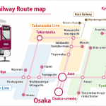 Hankyu train route