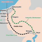 JR East Pass Nagano-Niigata Route map 2